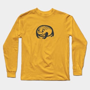 Black rain frog, stylized design Long Sleeve T-Shirt